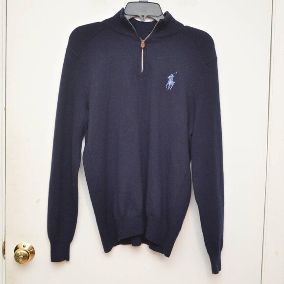 Polo Golf Pre Owned Men's Quarter Zip Medium with **FLAW - Picture 1 of 6